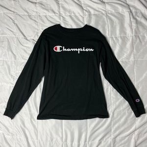 CHAMPION BLACK LONG SLEEVE
